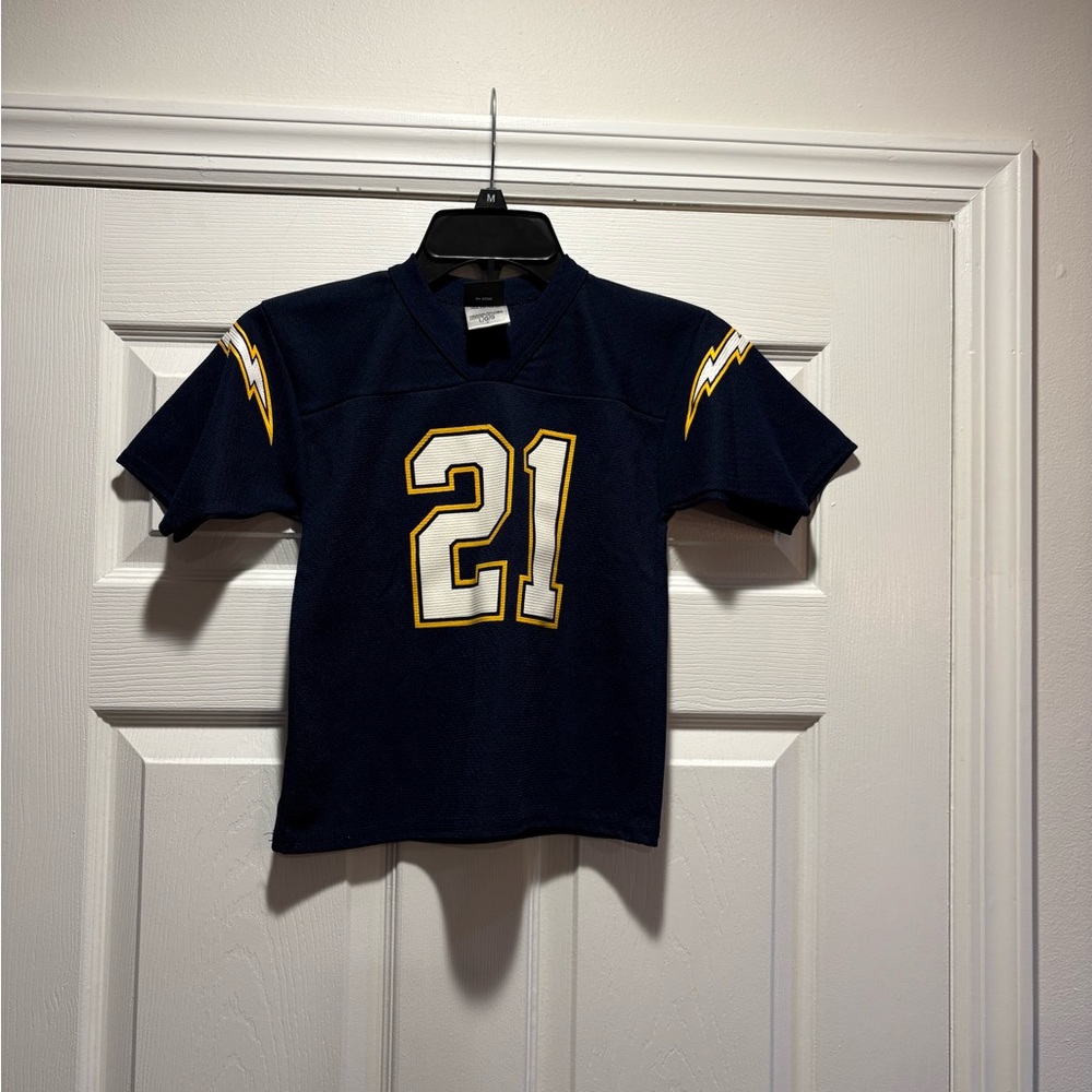 Logo Athletic Navy and Gold Kids Jersey